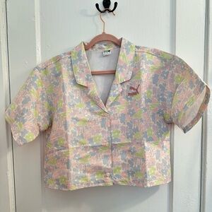 Puma Floral Cropped Shirt